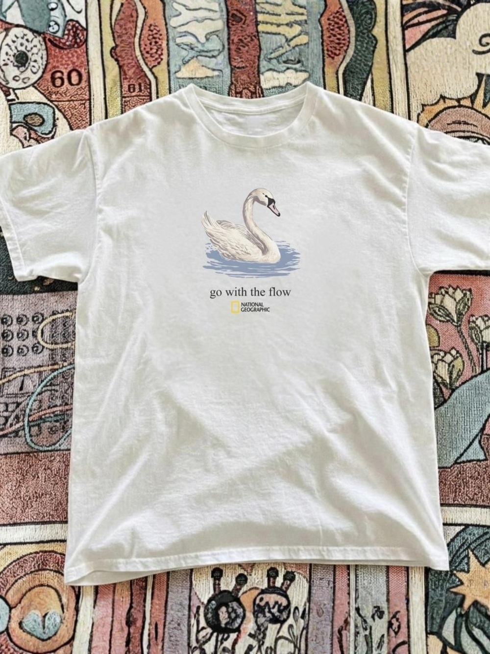Gildan White Swan Graphic Tee in White